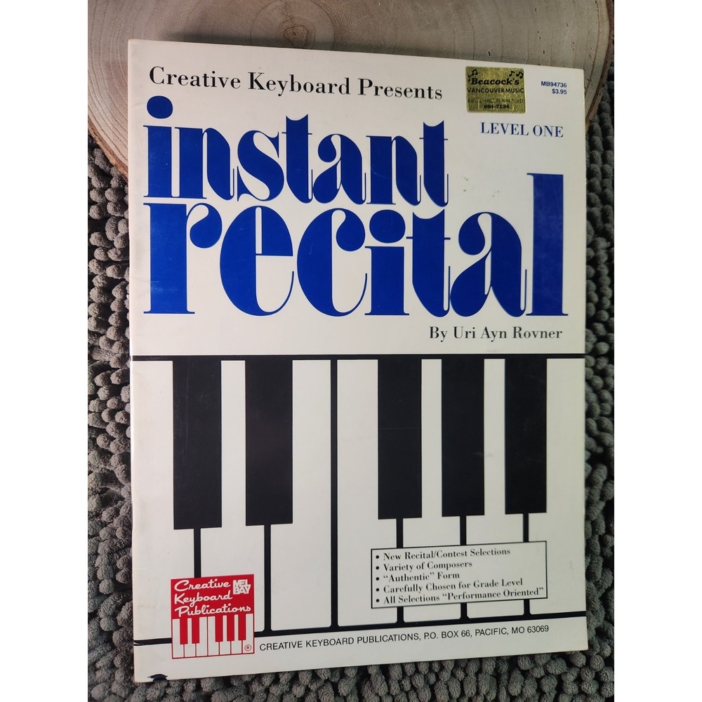 Instant Recital - Level One for Piano‎ by Uri Ayn Rovner